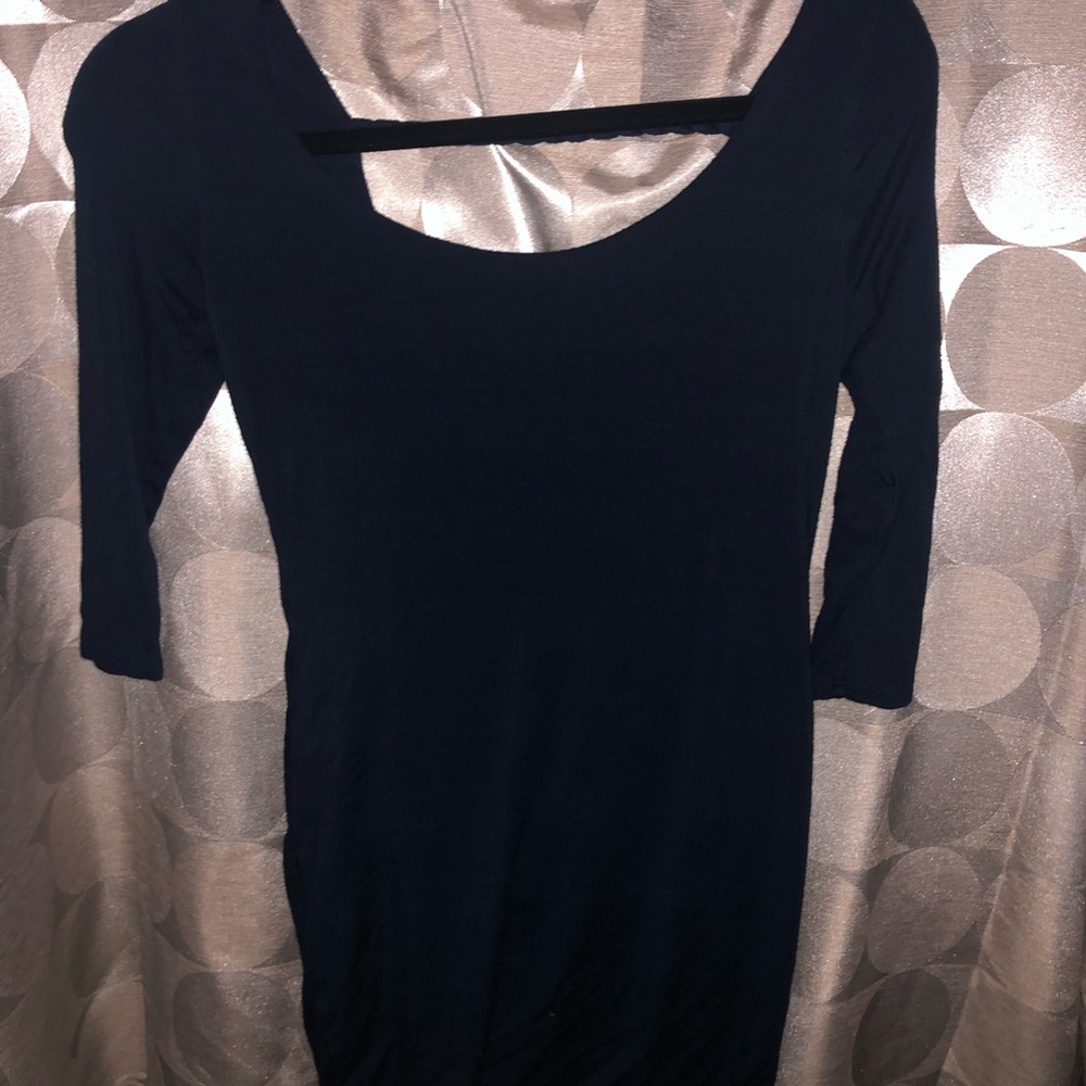 Navy blue mini dress